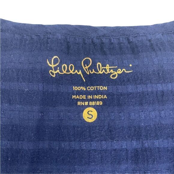 Lilly Pulitzer Nalani True Navy Tunic size Small - Picture 3 of 6